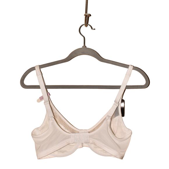 BALI NEW $48 One Smooth U Lightweight Lace Minimizer Bra White 34D - Picture 2 of 3